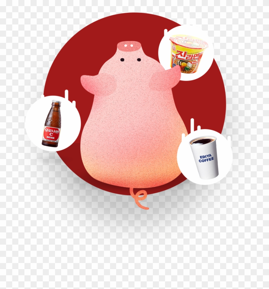 하나멤버스 추운 겨울도 따뜻하게 돼~지 연말연시 하나머니go 2018 12 28 ~ 2019 Clipart