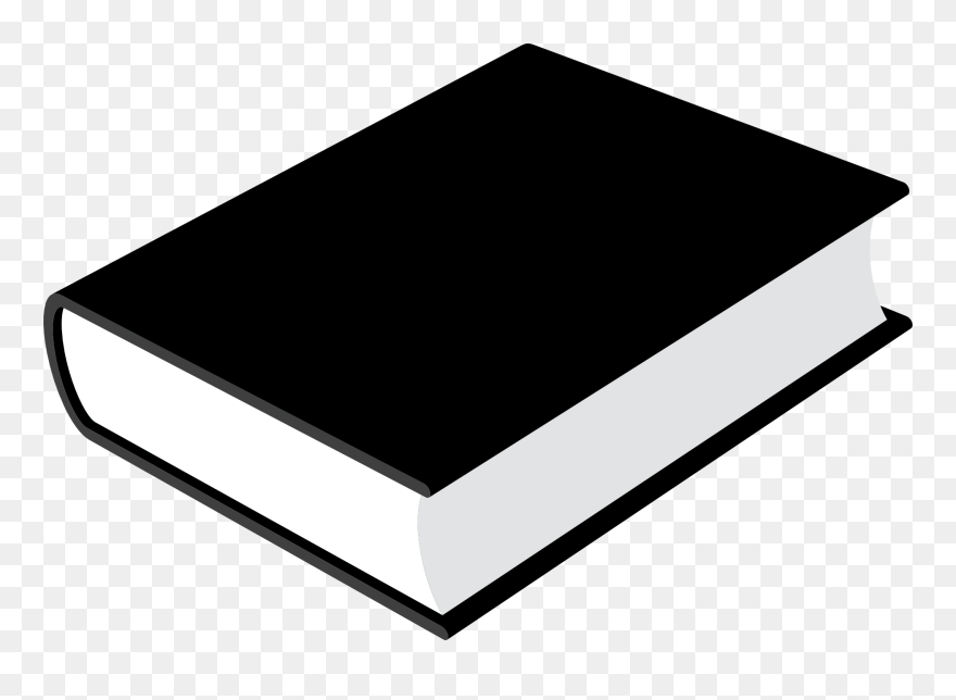Book Closed Black Blank Library Png Image Clipart
