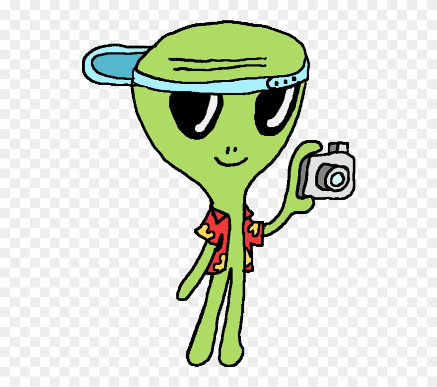 Alien Taking A Picture Sticker By Studios Sticker Clipart