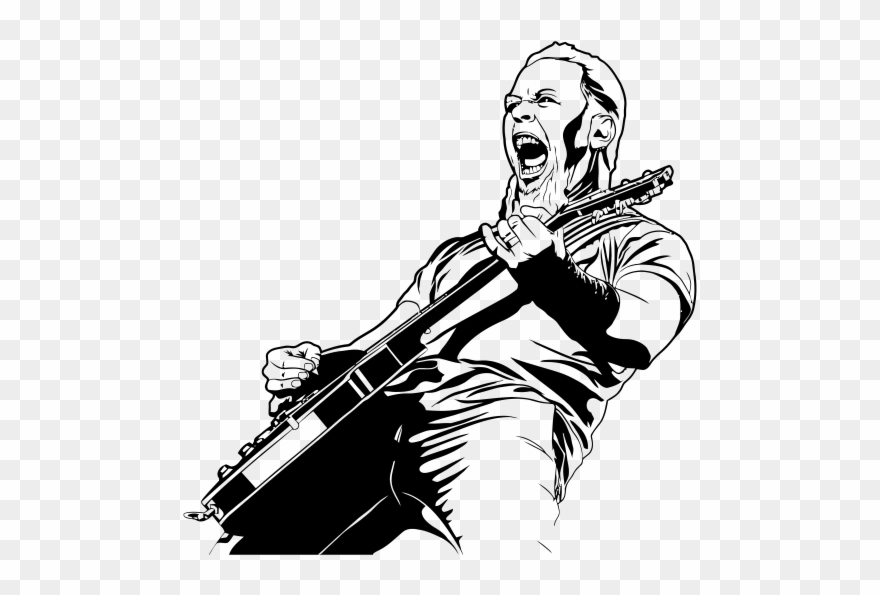 Vinilo Decorativo James Hetfield Clipart