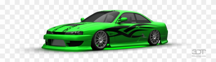 Nissan Silvia S14 Coupe 1995 Tuning Clipart