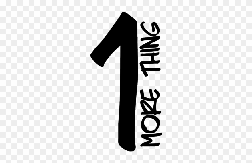 One More Thing Clipart