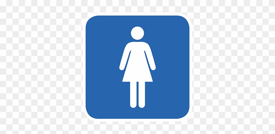 Autocollant Panneau Toilette Pour Femme Clipart