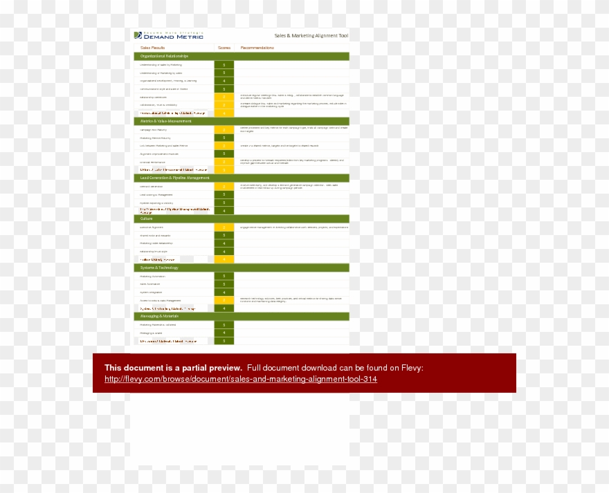 Sales And Marketing Alignment Tool Clipart