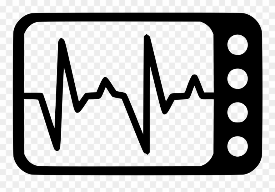 Heart With Electrocardiogram Clipart
