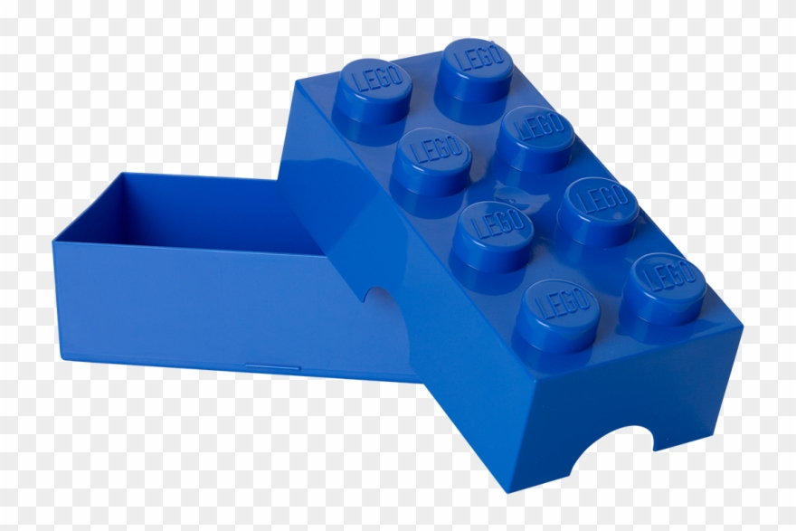 Lego Storage Svačinový Box Tmavě Modrý Clipart