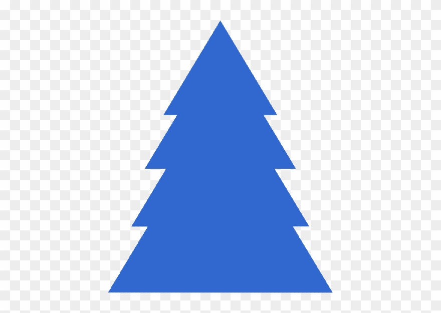 This Is An Animation Of A Blue Christmas Tree In The Clipart
