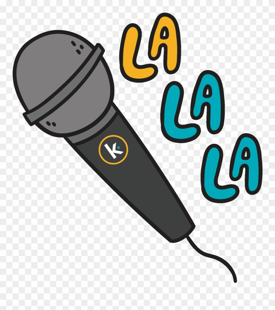 La La La Microphone Sticker By Needumee Clipart