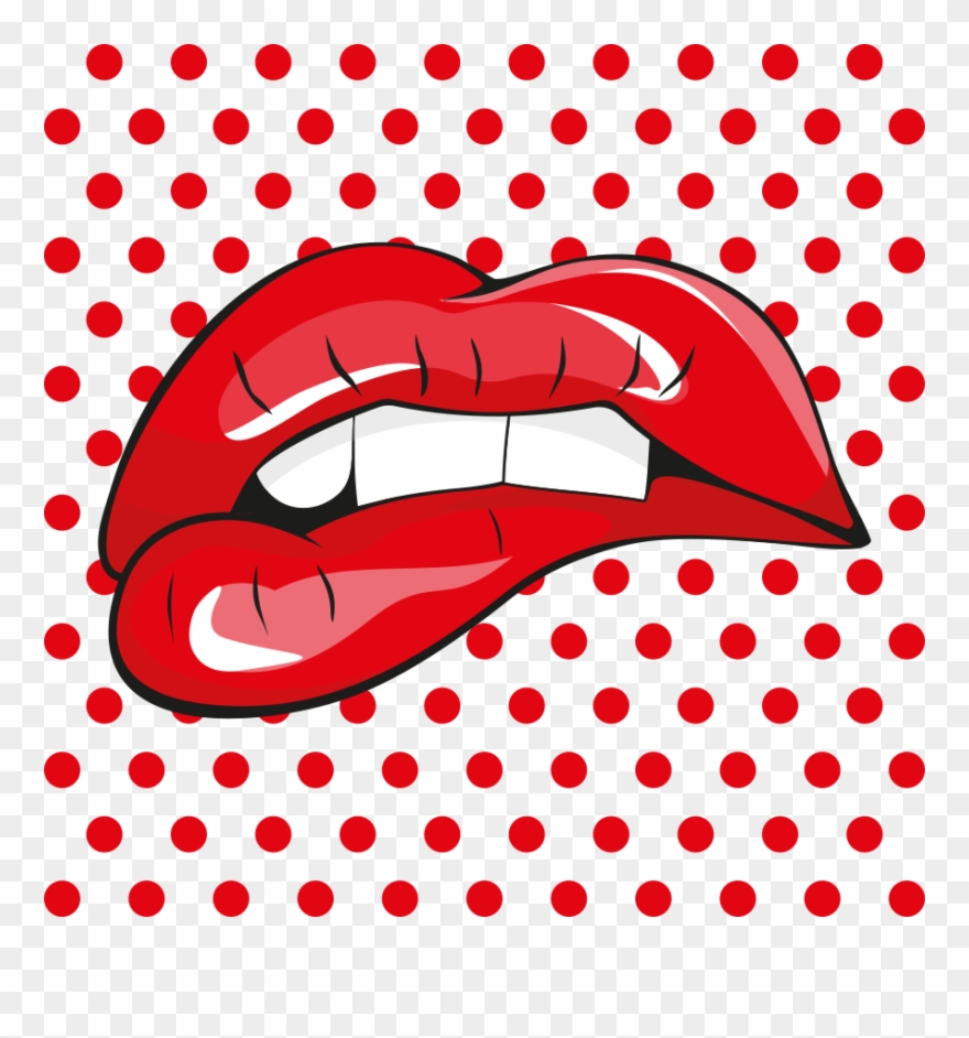 Vinilo Labios Pop Art Clipart