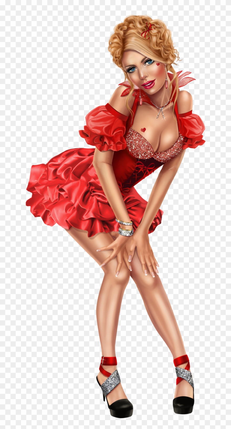 3d Girls Clipart