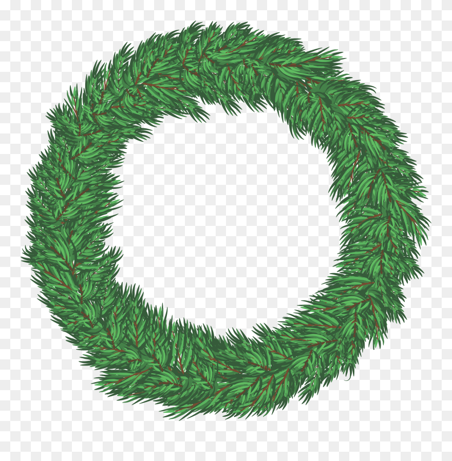 Wreath Christmas Holiday Green Png Image Clipart