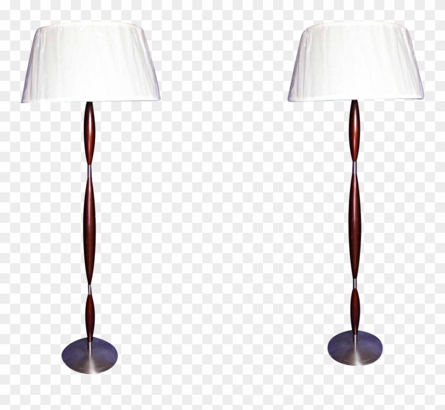 Vintage Mid Century Modern Design Brushed Metal Mahogany Clipart