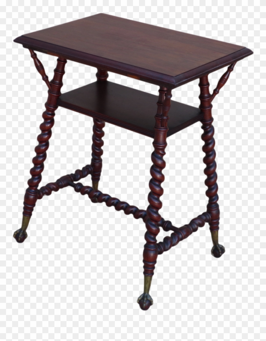 Antique Occasional Tables Lamp Side Clipart