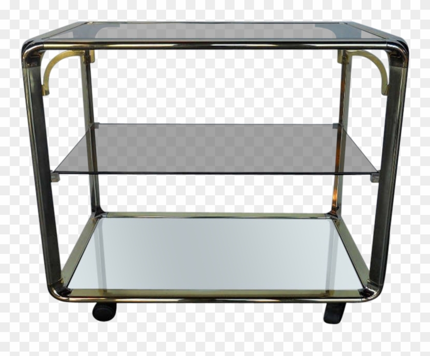 Viyet Designer Furniture Storage Vintage Brass Glass Clipart