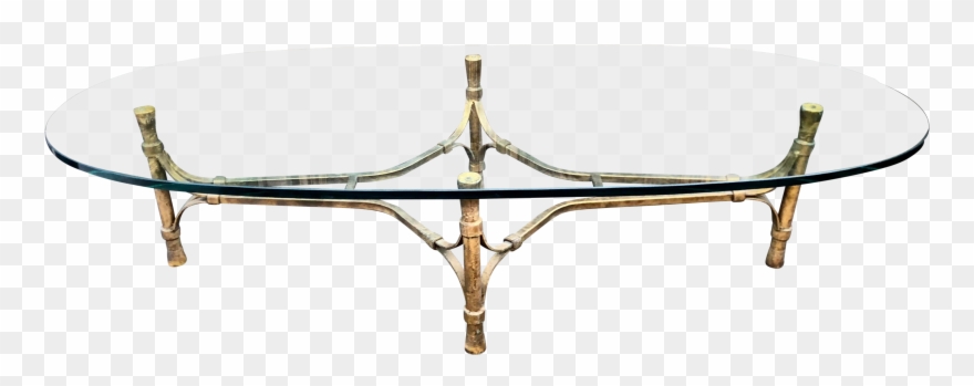 Unusual Vintage Designer Glass Top Iron Base Modern Clipart