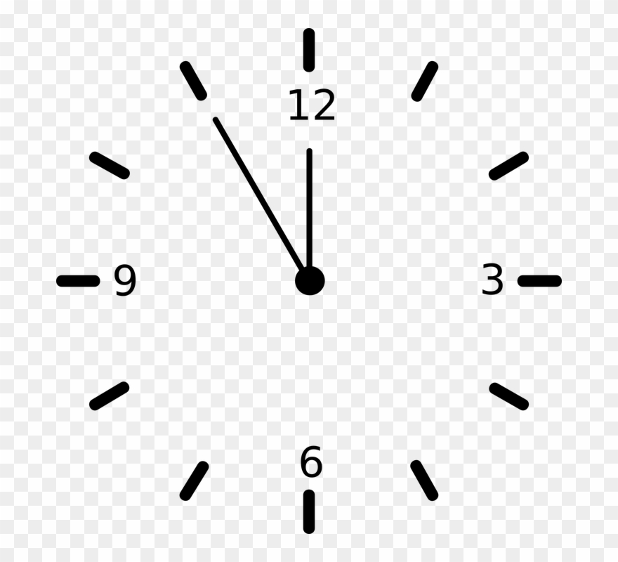 Blank Analog Clock Clipart