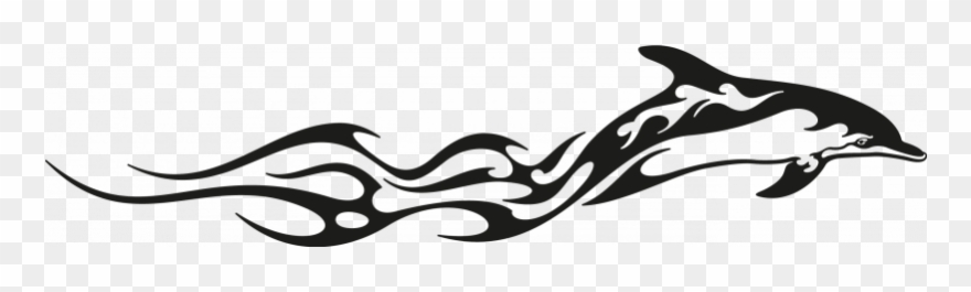 Tribal Voiture Sticker Tribal, Dauphin Cher Voiture Clipart