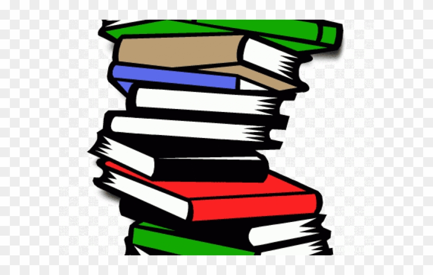 Book Clipart Stacked - Png Download
