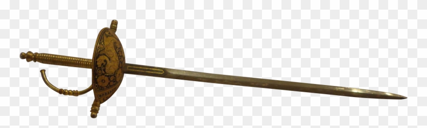 Massive Sword Letter Opener Toledo Spain 1960s Vintage Clipart