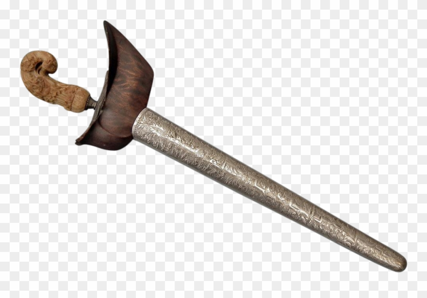 Antique Indonesian-java Islamic Sword Dagger Madura Clipart