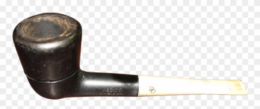 1950s Medico Double Dri Filtered Tobacco Smoking Pipe Clipart