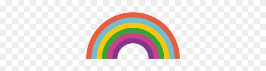 Cute Rainbow Sticker By Kim Campbell Clipart