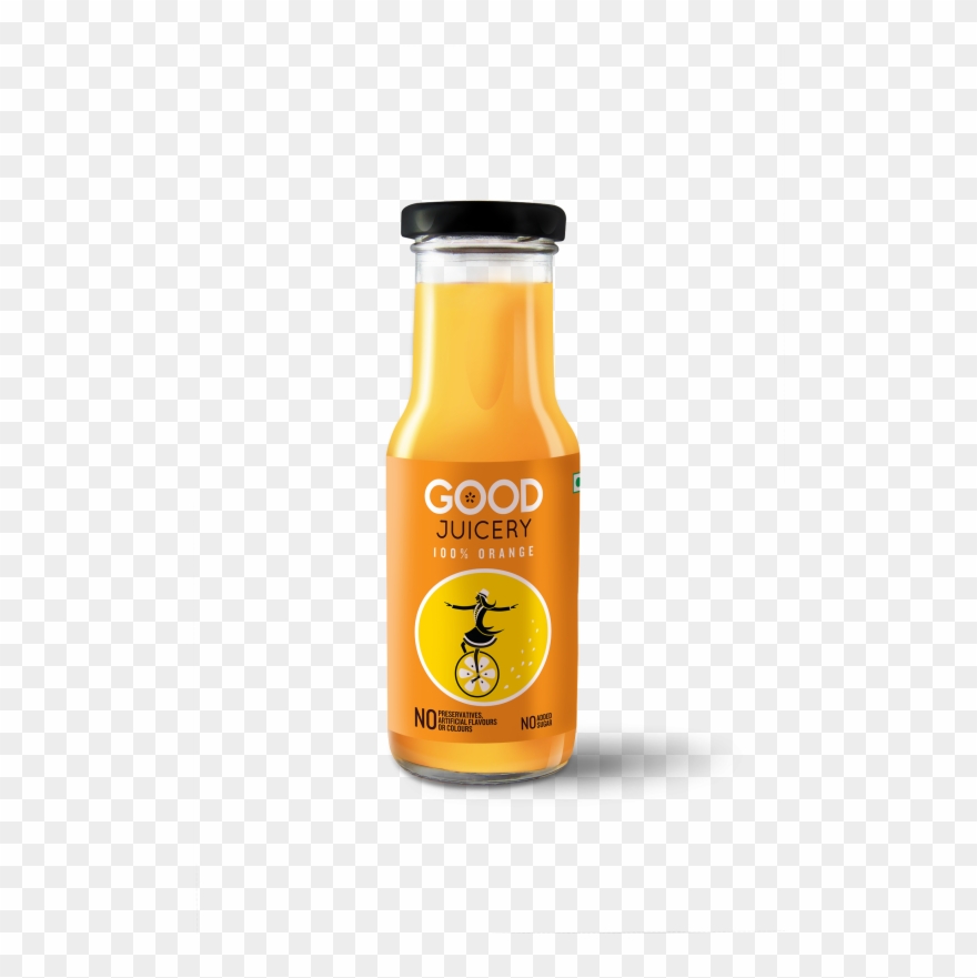 100% Orange Juice Clipart