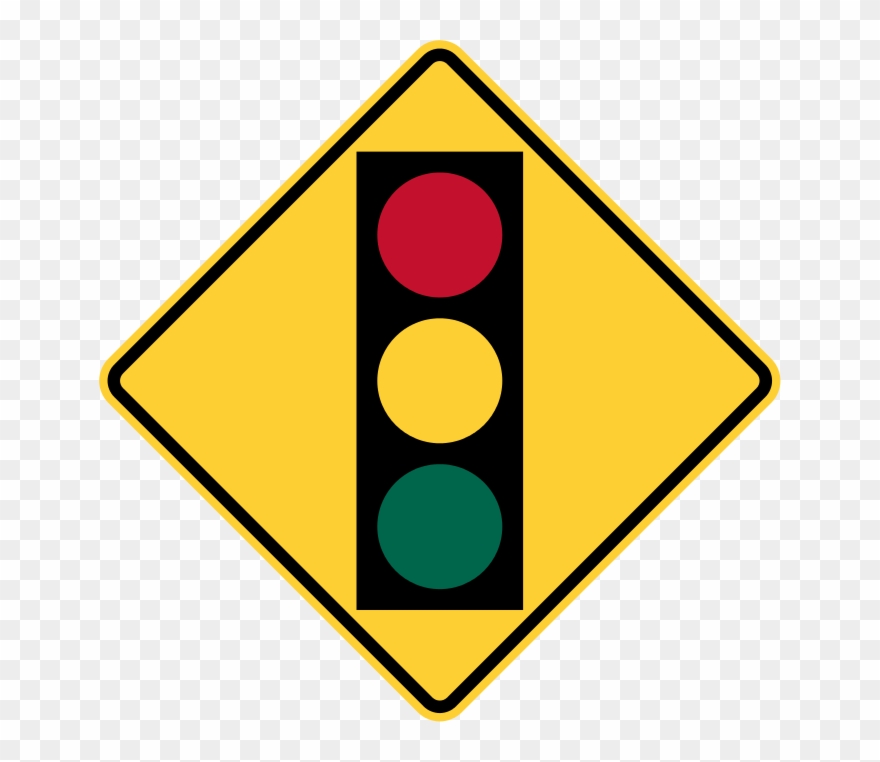 Warns The Driver Of An Upcomming Traffic Light Clipart