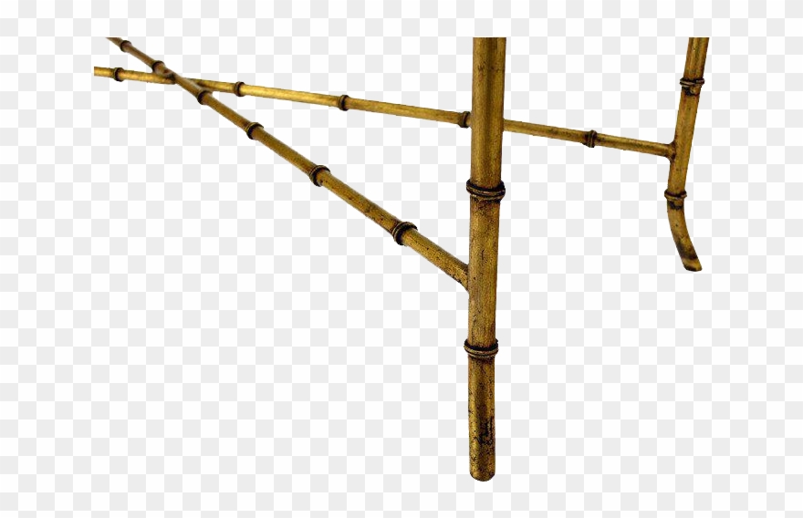 Superb X Base Rectangular Mid Century Modern Gilt Faux Clipart