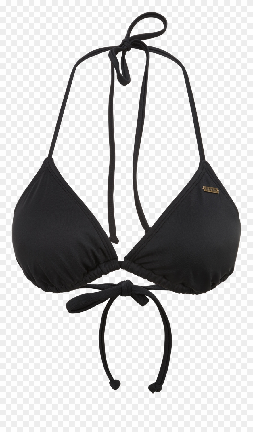 Roxy Bikinitop Mit Neckholder-trägern Anthrazit Triangel Clipart