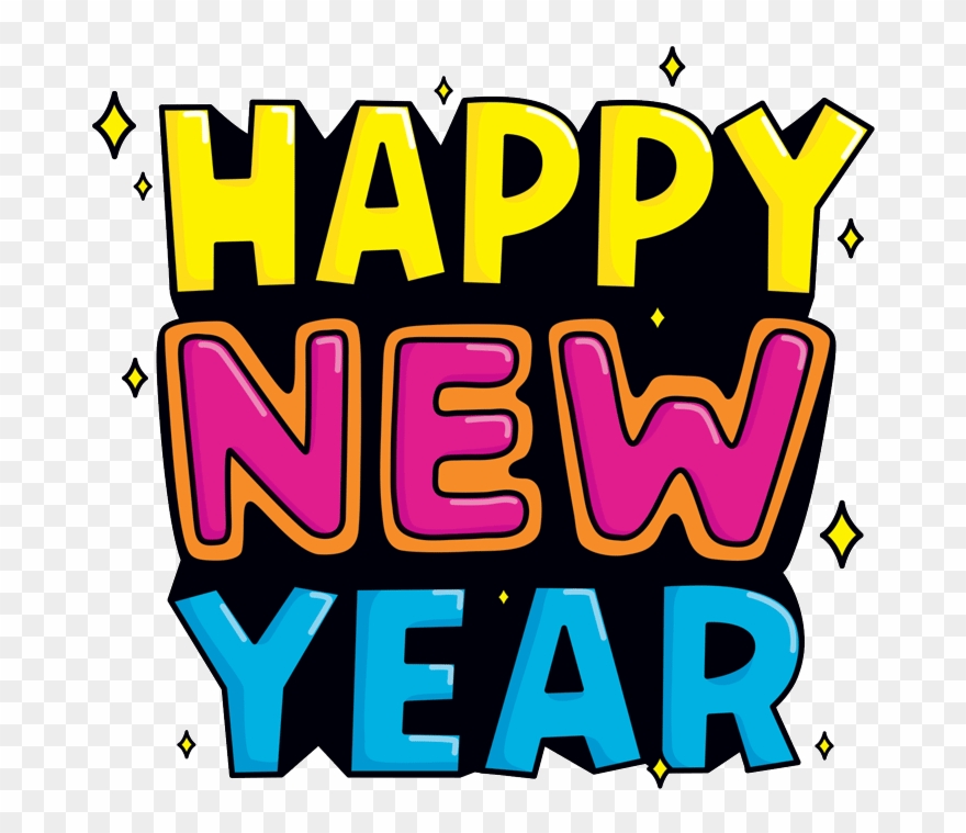 New Year Sticker By Carawrrr Clipart