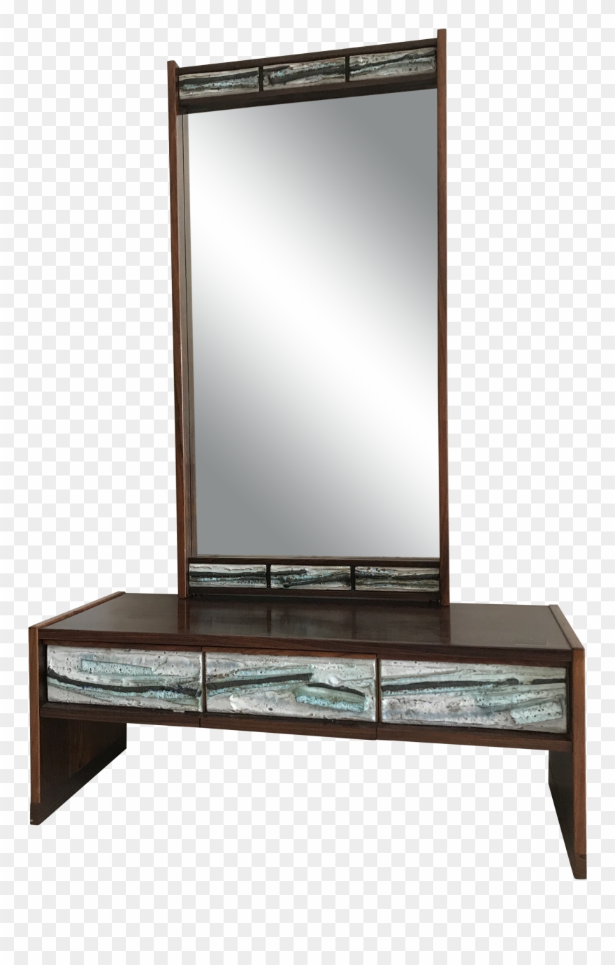 M#century Wood With Hand Crafted Ceramic Details Vanity Clipart