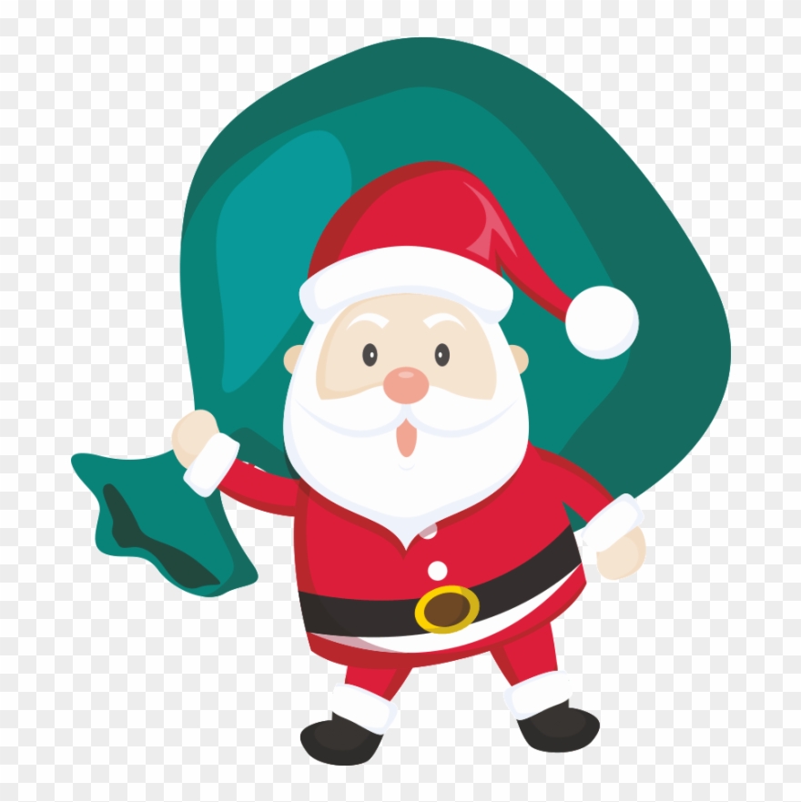 Дед Мороз С Мешком Подарков Clipart
