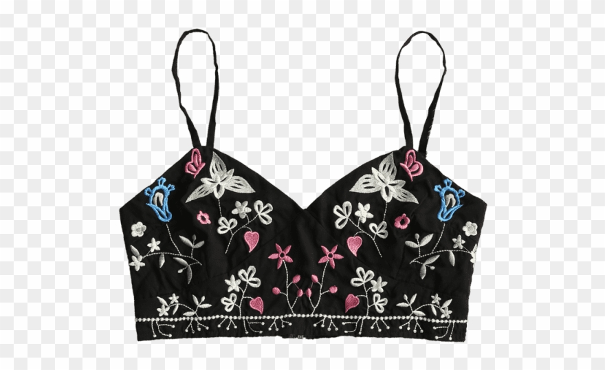 Vipbvpy Zaful Floral Embroidered Bralette Tank Top Clipart