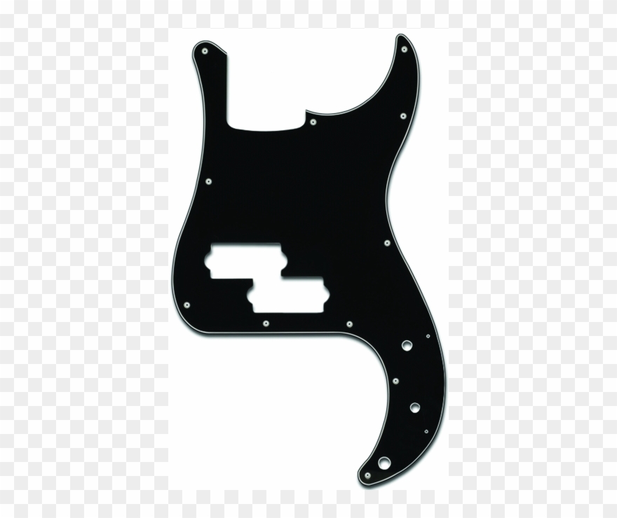 P-bass* Style Pickguards Black Clipart