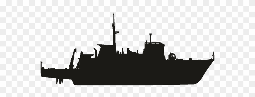 Ship Clipart Silhouette - Png Download