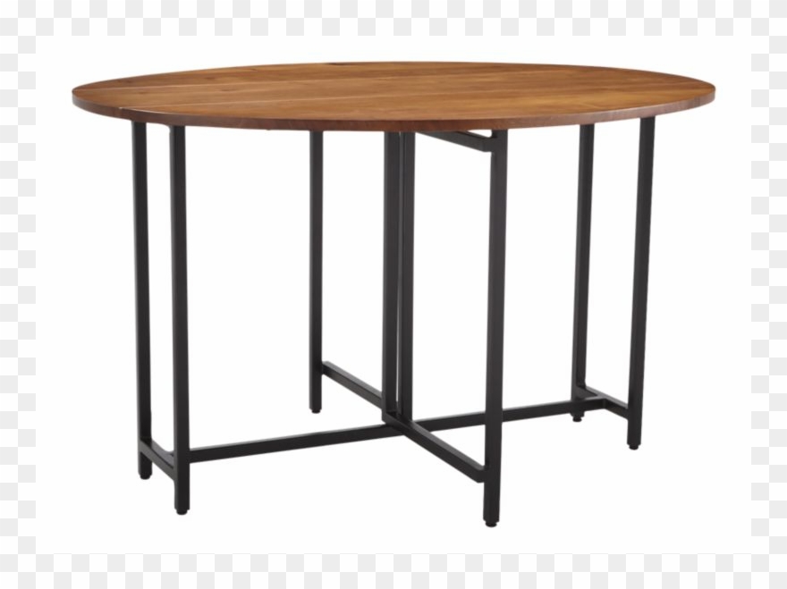 Origami Drop Leaf Oval Dining Table Clipart