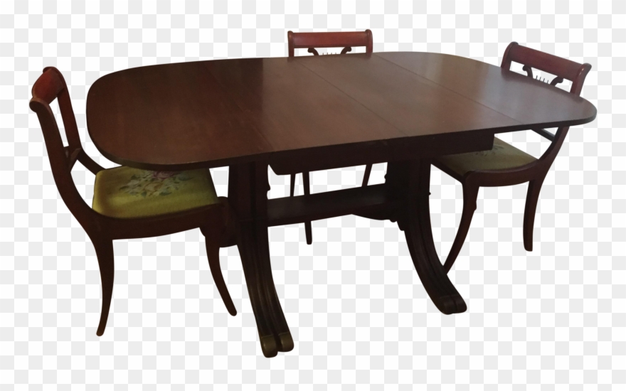 Drexel Heritage Vintage Mahogany Dining Set -table Clipart