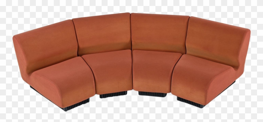 Don Chadwick Modular Curved Wedge Sectional Sofa Couch Clipart