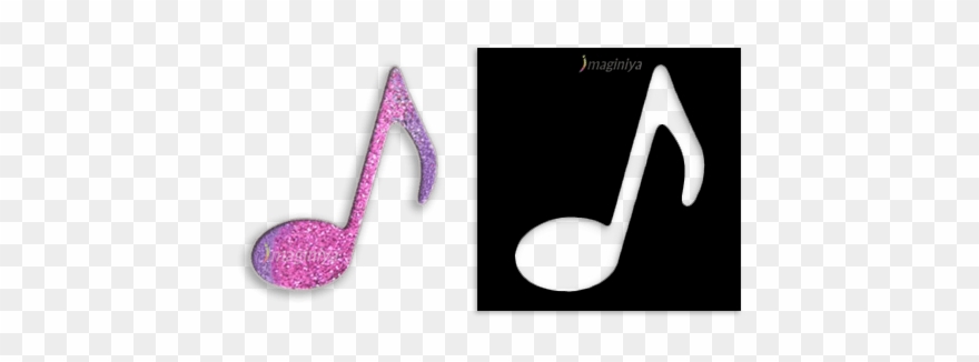 Single Music Note Stencil Clipart