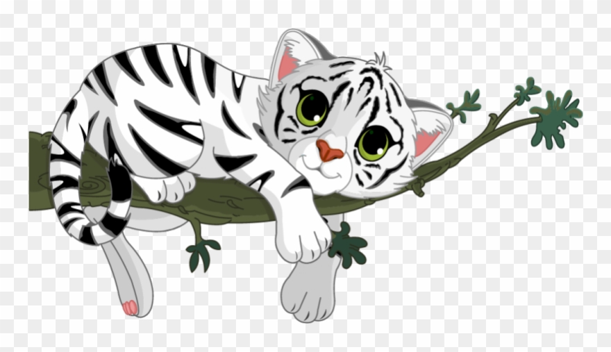 Stickers Tigre 30 Branche Clipart