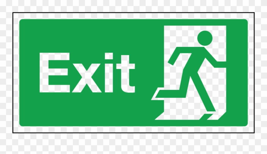 Exit Clipart Exit Sign - Png Download