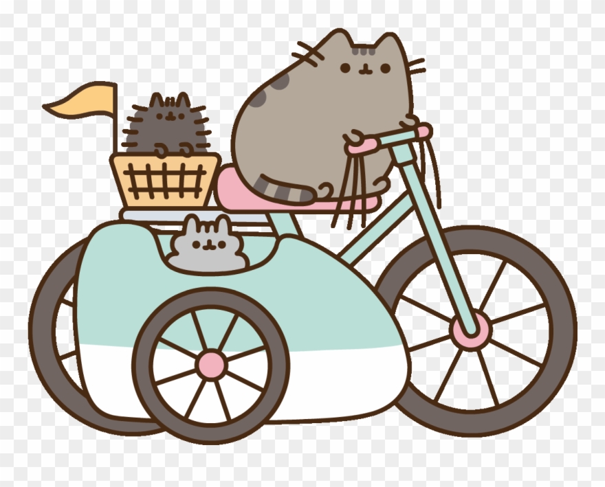 Road Trip Cat Sticker By Pusheen Clipart