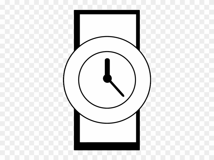 Watch Coloring Pages Clipart
