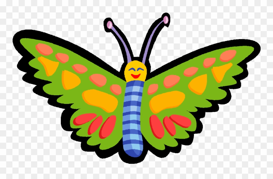 Kindergarten Butterflies In Indiana Clipart