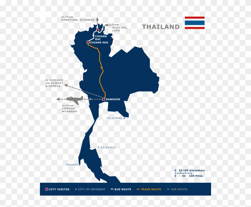 Thailand Map Clipart