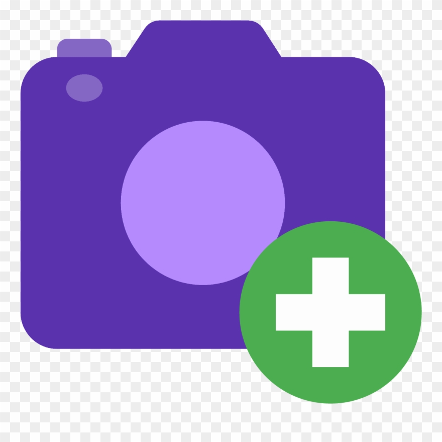 Add Camera Icon Clipart