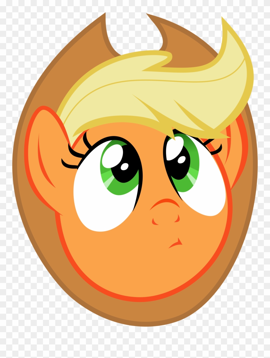 Applejack Thoughtful Face By Xbi On Deviantart Clipart