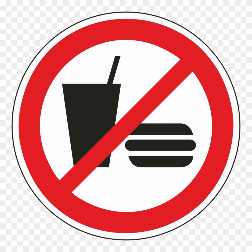 Aufkleber "essen Und Trinken Verboten" Clipart