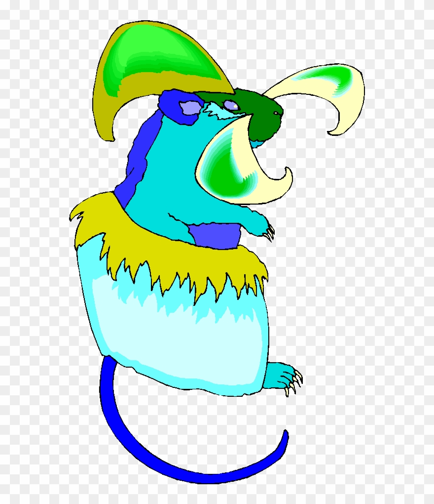 Coloured Drawing Of Multi Coloured Fantasy Rat With Clipart